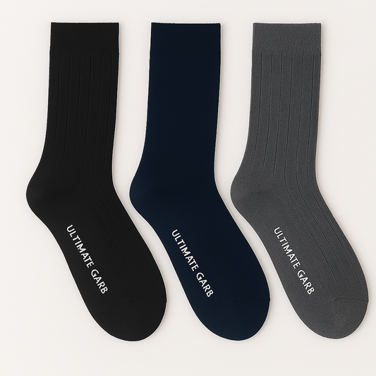 Stripe Crew Socks 3pk